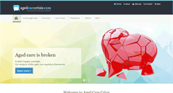 Desktop Screenshot of agedcarecrisis.com